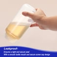 thumbnail image 4 of Unique Bargains 2 Pcs Bouteilles de Réactif 1000 ml, Bouteilles Rondes à Grand Goulot en PP avec Bouchon à Vis Transparent, 4 of 6