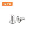 thumbnail image 3 of Unique Bargains M5x0.8x10mm Lot de 12 Vis à Tête Ronde Plate en Métal pour Machine à Visser, 3 of 5