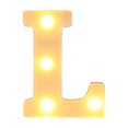 thumbnail image 2 of Vaidha Alphabet LED Letter Lights Light Up White Plastic Letters Standing Hanging A-M &, 2 of 3