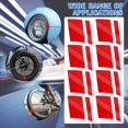 thumbnail image 4 of maskred 8x Red Durable Reflective Wheel Rim Decal Stripes For Car Tire Customization Weather-resistant 1Set, 4 of 6