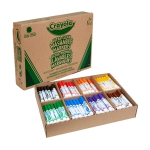 Crayola Ultra-Clean Marqueur lavable à large ligne, 200 Nombre