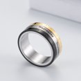 thumbnail image 4 of Bague Calendrier Trois Couleurs pour Femmes et Hommes, Bague à Anneau Tournant avec Heure 9#, 4 of 9