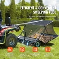thumbnail image 2 of VEVOR Tow-Behind Lawn Sweeper 42-inch 12 cu ft Leaf Collector with Adjustable Height, 2 of 9