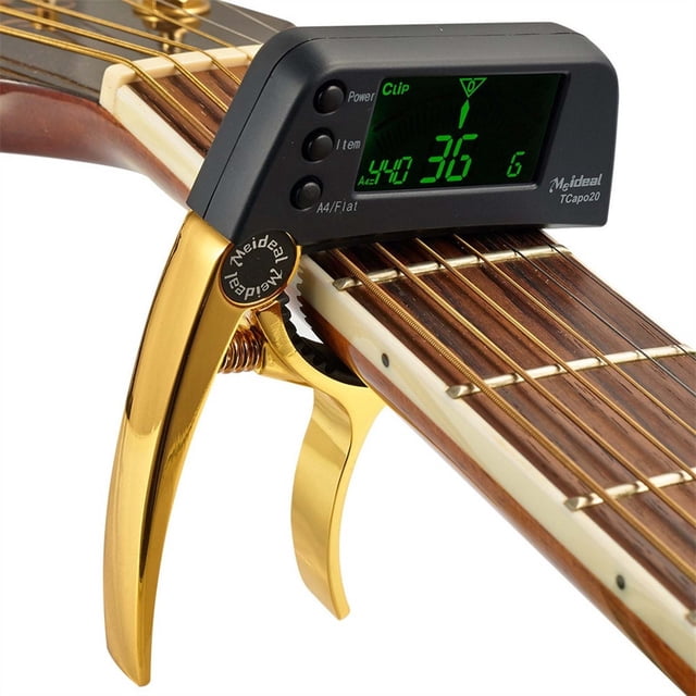 Capo pour Guitare Acoustique, Capo20 Accordeur de Guitare avec Lcd pour Guitare Folk Acoustique, Capo de Guitare Acoustique, Support de Guitare Acoustique, Accordeur de Guitare Acoustique