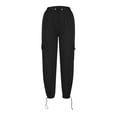 thumbnail image 4 of LSLJS Women's Casual Pants Cowboy Pocket Straight Cylinder Overalls Solid Color, 4 of 6