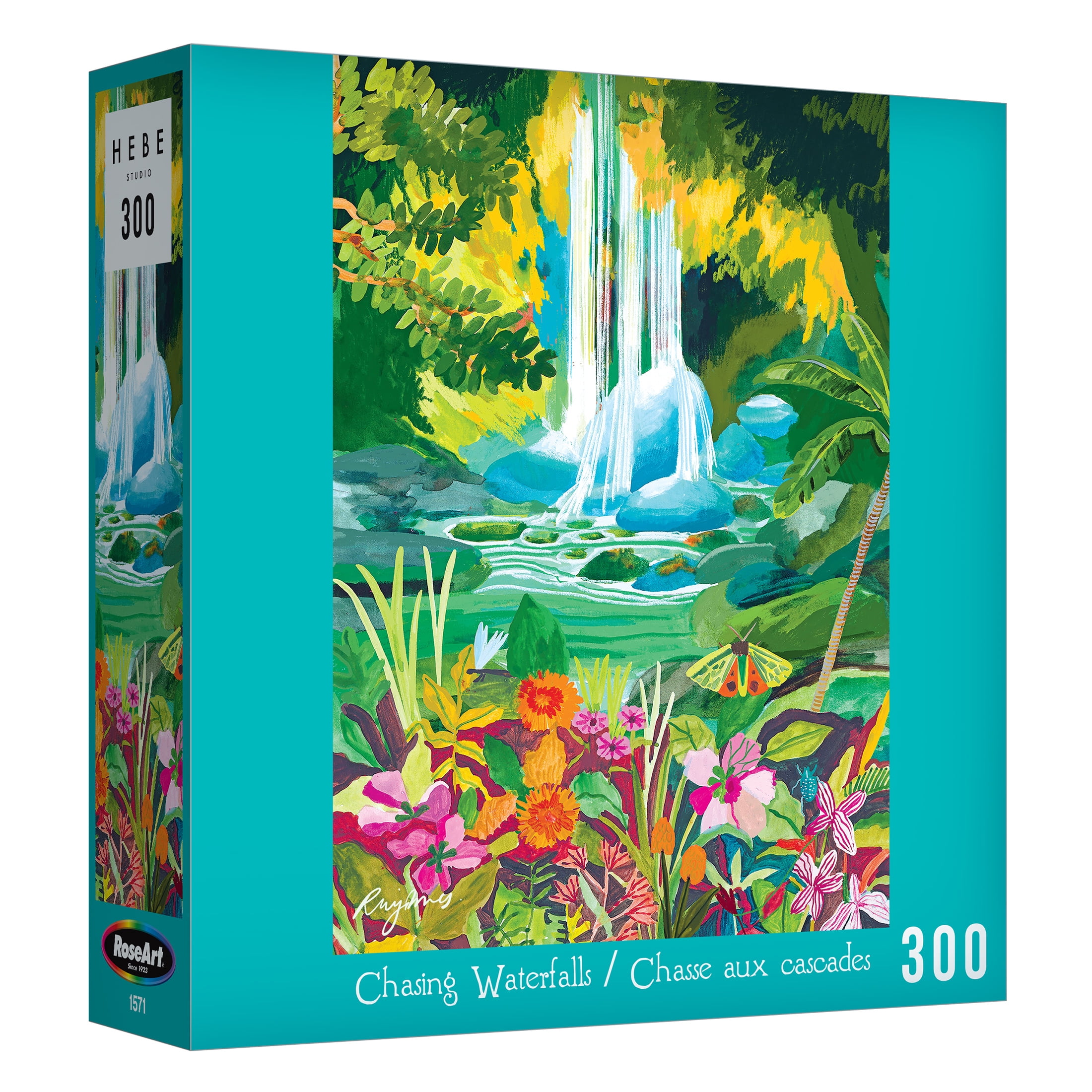 RoseArt - Modern Illustrations 300-Piece - Chasing Waterfalls- Adult Interlocking Puzzle