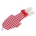 thumbnail image 2 of Parrots , Bowknot Design Elastic Red Grid Parrots Pilot Suit Tight  For Budgies For Parakeet For Macaw XS,S,M,L, 2 of 8