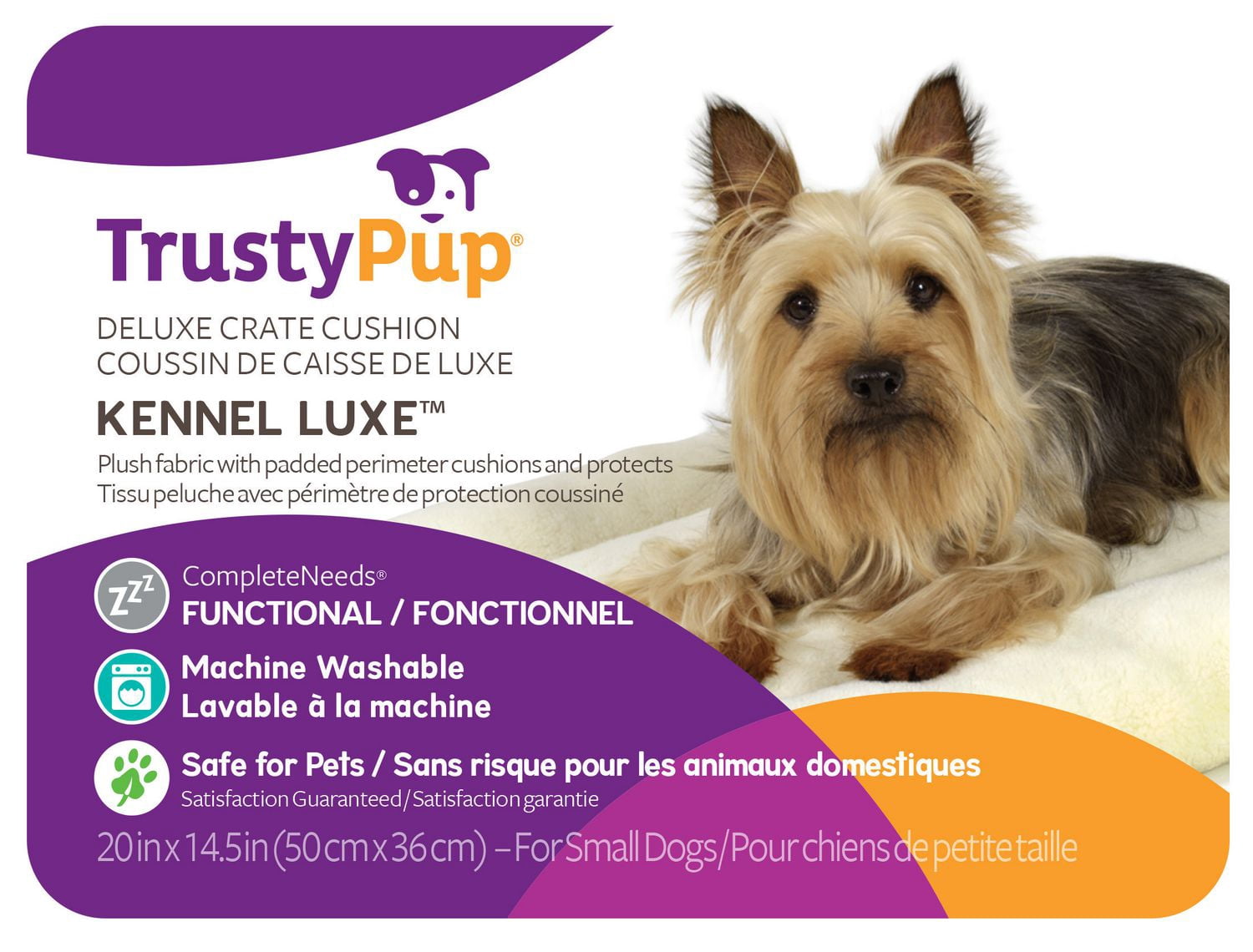 FurHaven Kennel Luxe Deluxe Crate Cushion for Small Dogs