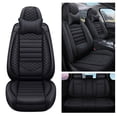 thumbnail image 2 of Maidao Car Seat Covers Leather Full Set for Chevrolet for Bolt 2017-Present 5 Seats Front Rear Cushion Protector with Headrest Black, 2 of 6