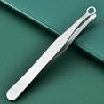 thumbnail image 4 of Nose Trimmer Tweezers Rustproof Universal Stainless Steel Round Tip Hair Removal Tweezers for Men, 4 of 8