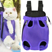 Generic 2025 New Furry Pawsy Carrier, Celery Pets Pet Travel Leg, Pet Carrier for Small Dogs Cats Puppies, Adjustable, Hands-Free, Front or Back, Breathable, Easy to Wear, 12LB-15LB, Purple