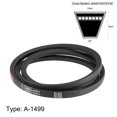 thumbnail image 2 of Unique Bargains A1499/A59 V Belt 59-inch Inner Girth, A-Section Rubber Drive Belt 2pcs, 2 of 3