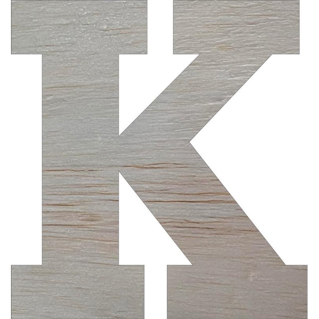 Wooden Block Letters, Unfinished 4'' Rockwell K, Craft