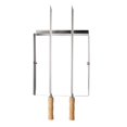 thumbnail image 3 of Tramontina Churrasco BBQ Stainless Steel Skewer and Grill Rack Set with Wood Handles, 3 of 6