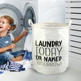 thumbnail image 4 of BKER Patterned Linen Laundry Hamper Without Lid Large Open Top Dirty Stylish And Breathable Fabric For Bedroom Or Bathroom Easy And Durable Design, 4 of 5