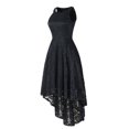 thumbnail image 4 of CEHVOM Robe Midi Élégante Vintage Unie Sans Manches à Col Rond pour Femme avec Fermeture Éclair, 4 of 8