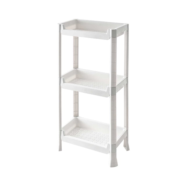 Daisyyozoid Discount Kitchen Storage Rack, Fruit Vegetable Basket with Rolling Wheels, Corner Shelf Organizer, Utility Storage Cart for Kitchen, Bathroom,Apartments, Dormitory