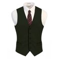 thumbnail image 2 of Gioberti Mens Formal Suit Vest Olive 5X-Large, 2 of 5