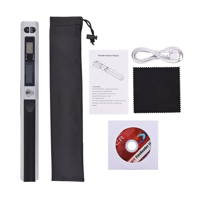 Portable Document Scanner, Mini Handheld Document Scanner, A4 Book Scanner JPG And PDF Format 300/600/900 DPI Type-c LCD Display ,Compatibility
