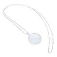 thumbnail image 2 of 5X Alloy Necklace Magnifying Glass Portable Reading Pendant Magnifier with ChainSilver Jewelry Tools and, 2 of 7
