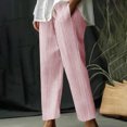 thumbnail image 2 of FNFYFH Clearance Plus Size Comfortable Ladies Linen Trousers Loose, 2 of 6