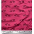thumbnail image 1 of Soimoi Silk Fabric Bull Dog Print Fabric by The Yard 42 Inch Wide, 1 of 3