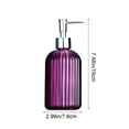 thumbnail image 2 of Glass Dispensing Bottles 1pc Rose Red Glass Hand Soap Dispenser Bottle for Bathroom Kitchen and Office Countertop Refillable Lotion Container with Pump(400mL) Rkxzt, 2 of 8