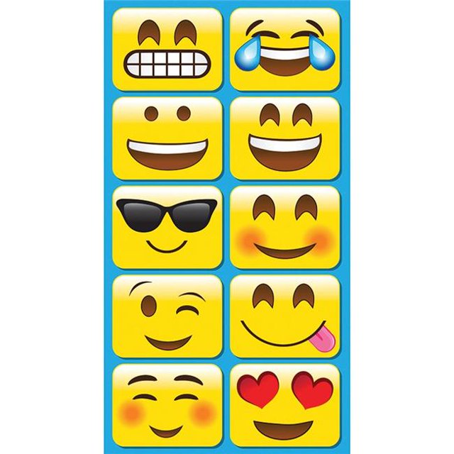 Ashley Productions ASH78005-3 Gommes Mini pour Tableau Blanc Emoji Non Magnétiques - Lot de 3