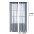 thumbnail image 2 of TIELUTT Achieve the with Solid Color Semi Sheer Curtains Heat Curtains Cold Curtains with Hooks Shower Curtain with Window Curtain Set Bedroom Curtains 45 Inches Long Curtains for Kids Room, 2 of 5