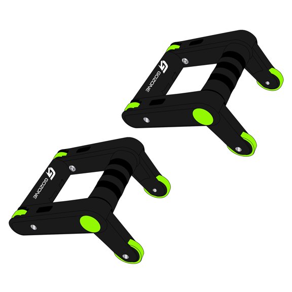 GoZone barres d’exercice pliables multifonctions avec roue abdominale