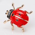 thumbnail image 2 of Yinanstore 2 Pieces Unisex Brooch Enamel Glass Jewelry - Red, 2 of 8