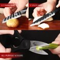 thumbnail image 4 of Dimoedge Ensemble de Couteaux avec Bloc, 13 Pcs Couteau de Chef Ultra Tranchant avec Bloc, Aiguiseur Intégré, 4 of 9