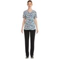 thumbnail image 4 of Scrubstar Women's Painterly Cheetah V-Neck Print Scrub Top ​, 4 of 5