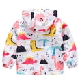 thumbnail image 2 of Manteau Coupe-Vent à Capuche à Fermeture Éclair Imprimé d'Automne pour Tout-Petits Enfants Bébés Filles Garçons, 2 of 8