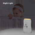 thumbnail image 2 of Baby Audio Monitor 2-Way Talk Baby Intercom Wireless Night Light Home Child Safety Device 2.4GHz US-Plug,1 x Baby unit device 1 x parent unit device 1 x adapter 2 x cable,White, 2 of 8