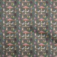 thumbnail image 1 of oneOone Tissu Velours Vert Olive Cirque Fournitures de Courtepointe Imprimé Tissu de Couture au Mètre 58 Pouces de Large, 1 of 5