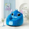 thumbnail image 2 of Disney Stitch Compressed Foam Bean Bag Chair for Kids, Blue, 2 of 8