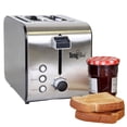 thumbnail image 1 of Total Chef 2-Slice Stainless Steel Toaster with Defrost and Reheat, 1 of 9