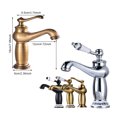 thumbnail image 2 of Baohd Copper Ceramic Basin Electroplated Modern Unfading Anti-rust Threaded Smooth Kitchen Toilet Sink Hardware Type 1 Black, 2 of 6