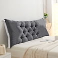 thumbnail image 3 of Bedside Cushion Bedroom Cushion Bed Back Tatami Soft Package Bed Sofa - Soft Support, Versatile Use, Removable Cover, Durable Material, for Bed, Sofa, or Tatami, 3 of 9