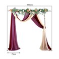 thumbnail image 2 of LCXmlly Roasting Pan Wedding Arch Drape Fabric Long 3 Panels Wide Sheer Wrinkle Free Soft Party Backdrop Drapery, 2 of 6