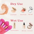 thumbnail image 3 of 3Pcs Makeup Sponge Wedge Sponges with Handle Cosmetic Puff Beauty Sponge Stick, 3 of 6