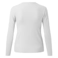thumbnail image 4 of HBFAGFB Short Cardigan Womens Fashion and Vintage Ribbed Button Down Knitted Sweater White Size 2XL, 4 of 5