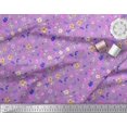 thumbnail image 2 of Soimoi Polyester Crepe Fabric Flower Watercolor Print Fabric by The Yard 42 Inch Wide, 2 of 3
