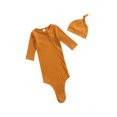 thumbnail image 2 of goowrom Sac de Couchage et Bonnet pour Bébés, Couleur Unie, Manches Longues, Col Rond, 2 of 7