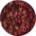 thumbnail image 1 of Ahgly Company Machine Washable Indoor Round Transitional Red Area Rugs, 3' Round, 1 of 7