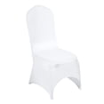 thumbnail image 1 of High End Hotel Wedding Banquet Venue Polyester Piece White Chair Cover Elastic Chair Cover, 1 of 6