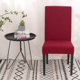 thumbnail image 2 of Housse de Chaise Élastique Moderne 4 Pcs - Housse Protectrice Adaptée aux Mariages et Banquets en Famille, Housse de Chaise Douce et Lisse (Taille Générale), Rouge, 2 of 7