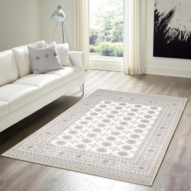 ECARPET Bokhara Traditional Oriental Area Rug, Classic Geometric Pattern