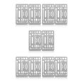 thumbnail image 2 of maskred 2pieces Durable Metal Ruler For Architects Precision Tools For Drawing Drafting Portable Template 1 5Set, 2 of 6